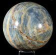 Polished Blue Calcite Sphere - Argentina #63164-2